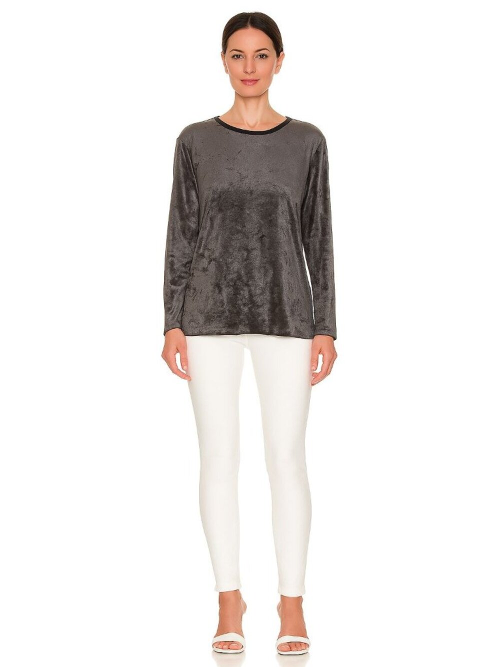 Velvet Long-Sleeve Top By Artifact New York In Black Whimsigoth Large